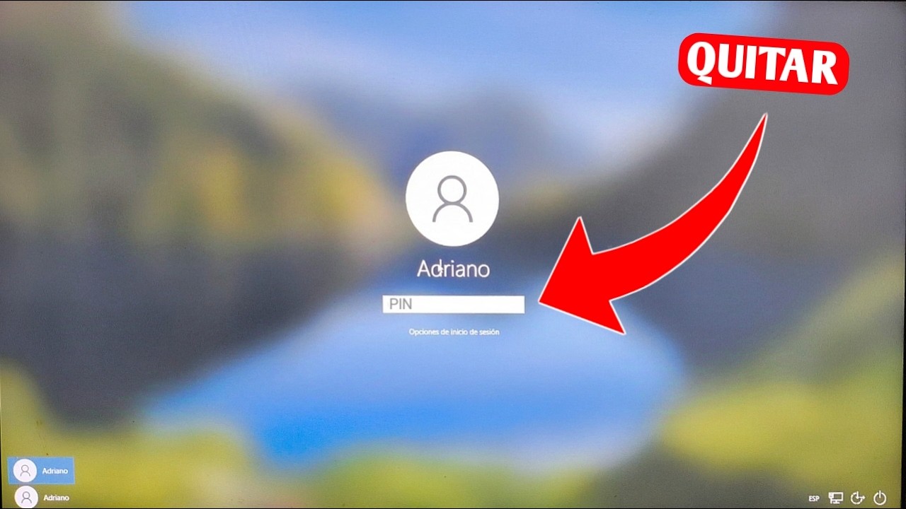 Como quitar o eliminar el pin de Windows 10 y 11