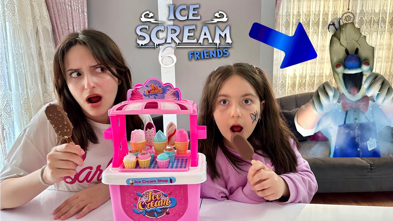ZEYNEP VE HİRANUR İCE SCREAM DONDURMASINI ALDIK BİZİ KOVALADI DONDURCAK !!