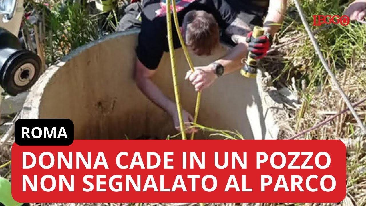 Donna cade in un pozzo durante una passeggiata: si salva aggrappandosi ad una trave a 15 metri...