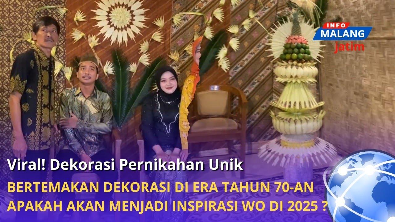 Viral! Dekorasi Pernikahan Unik Bertema Tempoe Doeloe ala 70-an