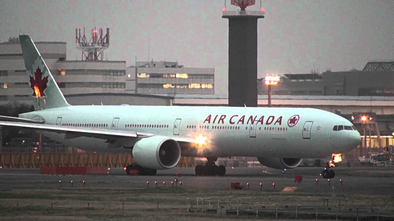 Air Canada Boeing 777-300ER C-FIUW Landing and Takeoff 【NRT/RJAA】