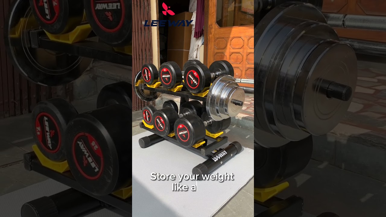 Home Gym 3 in 1 #Weight Rack for #Dumbbell, Weight Plate and Barbell - Leeway Fitness #shorts