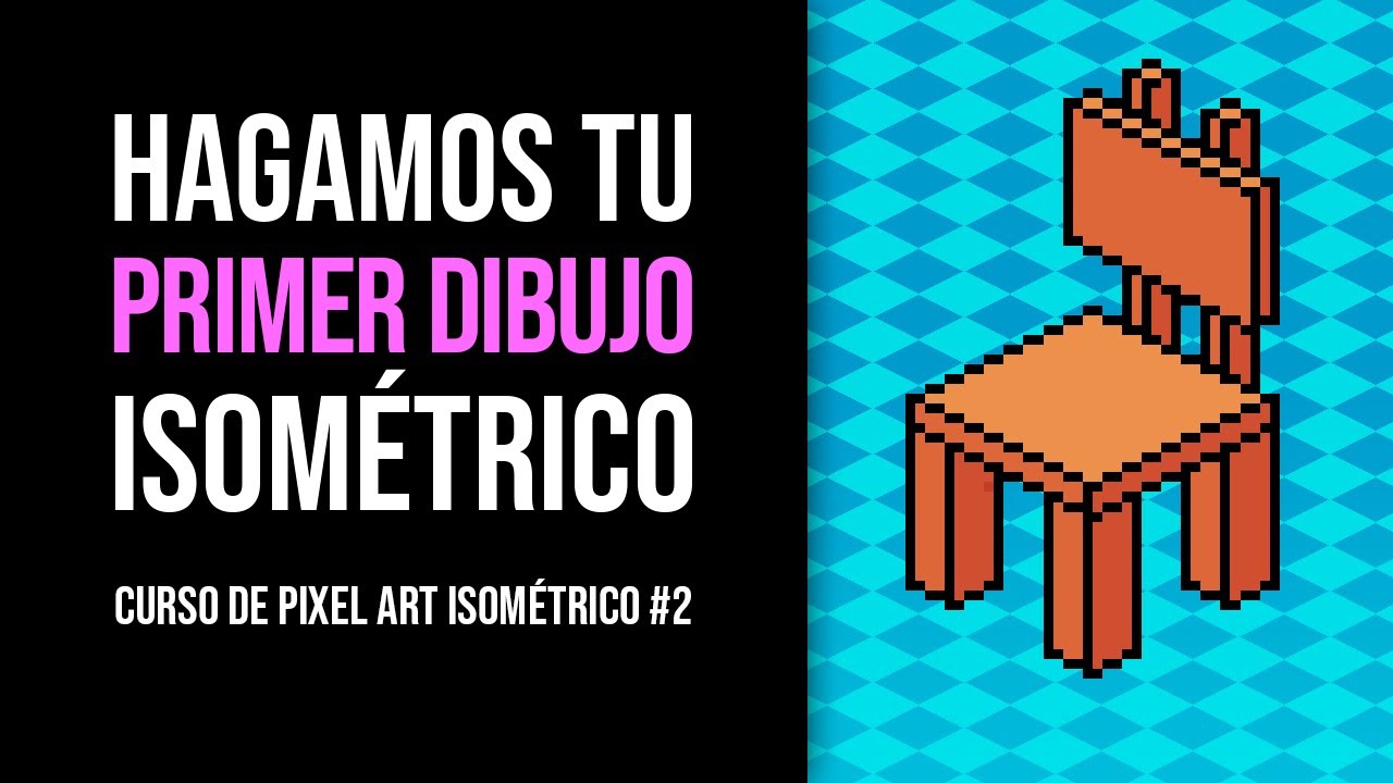 Hagamos tu PRIMER DIBUJO ISOMETRICO | Curso de Pixel Art Isométrico #2