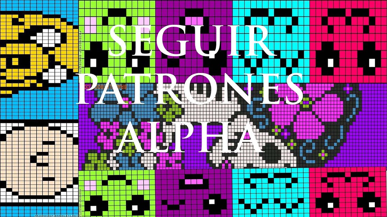 como seguir patrones alpha en macrame