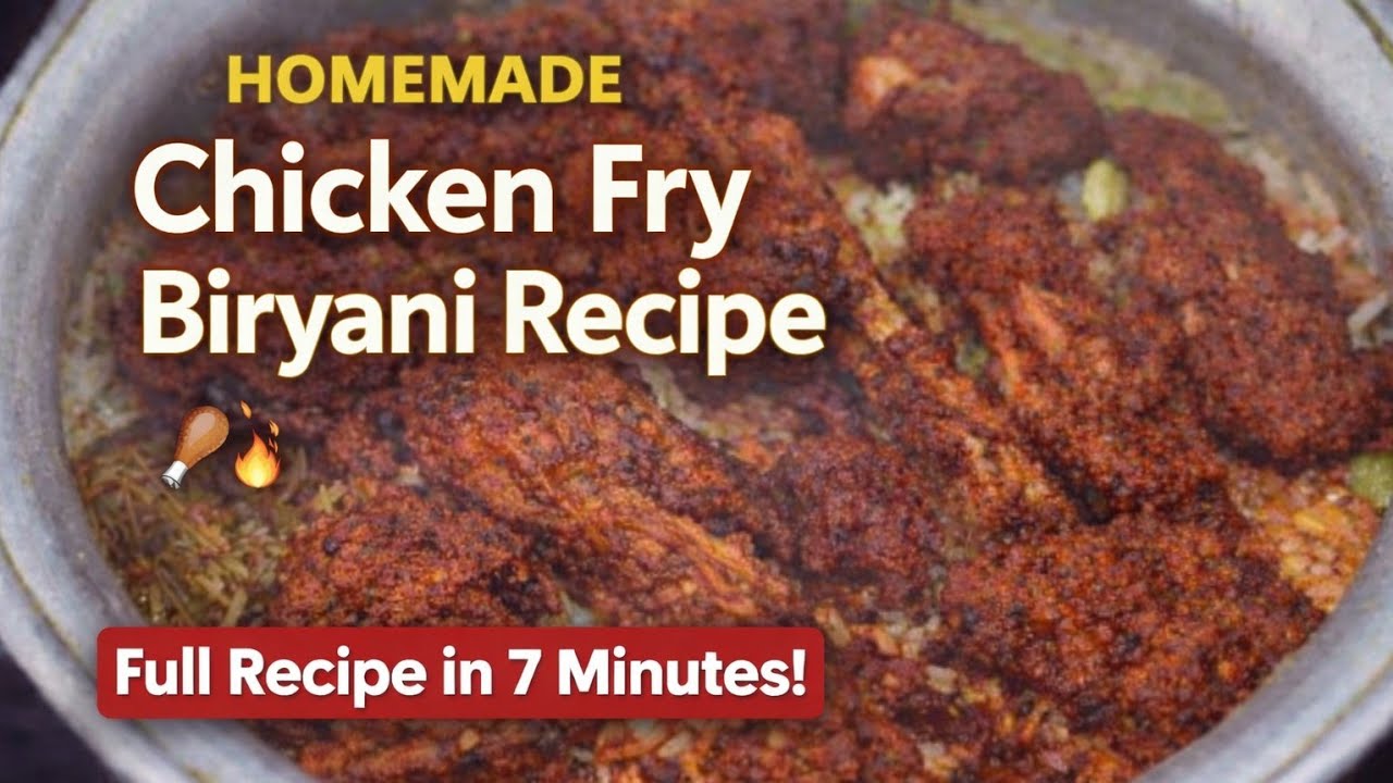 Chicken Yakhni Biryani Recipe | Chicken Fry Biryani Recipe | Yakhni Pulao Recipe