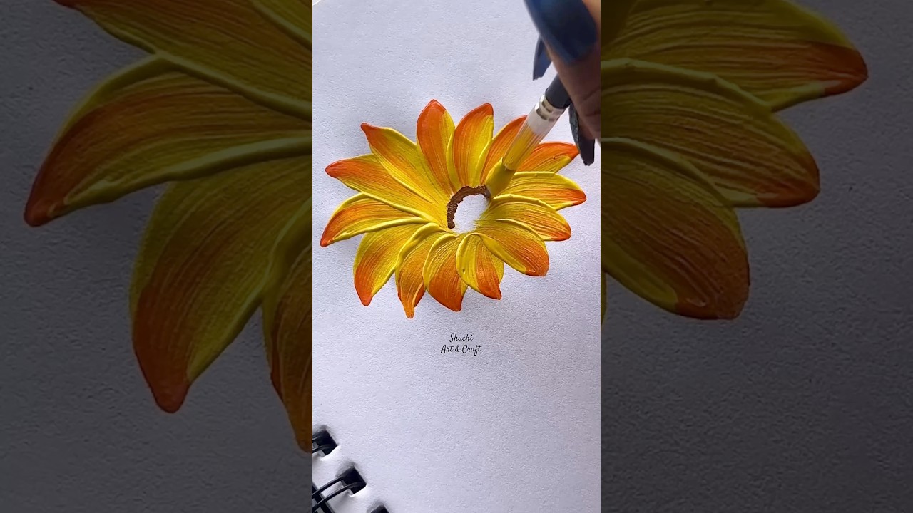 A beautiful sunflower drawing 🌻