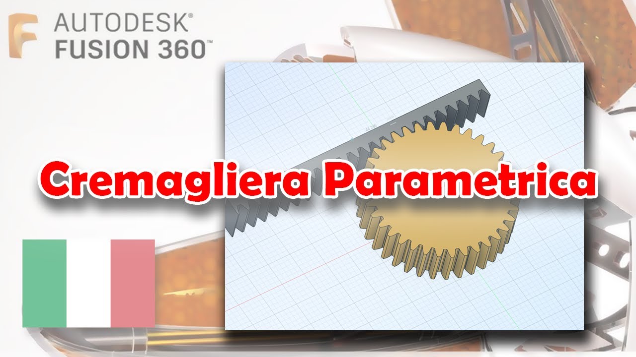 Cremagliera Parametrica [Fusion 360 - Tutorial ITA]