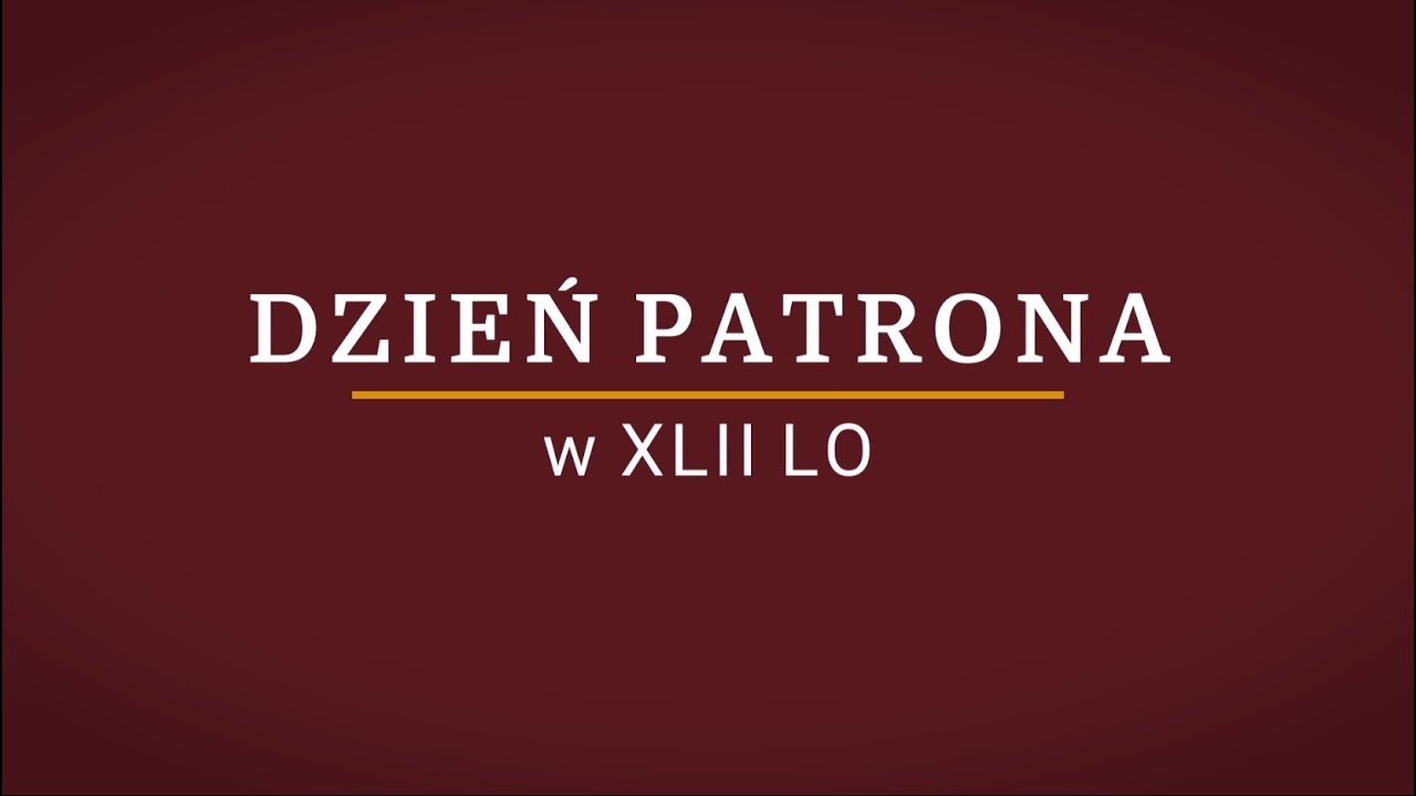 Dzień Patrona XLII Liceum im. Adama Mickiewicza w Krakowie