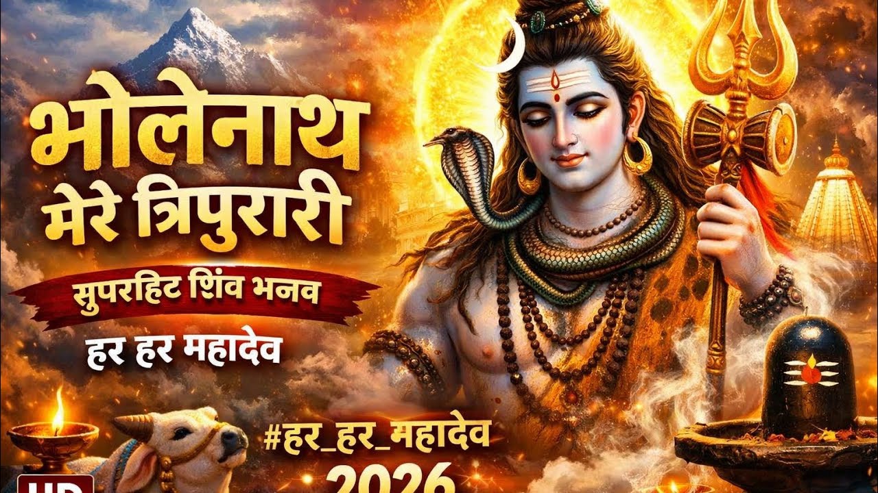 भोलेनाथ मेरे त्रिपुरारी 🙏 | सुंदर शिव भजन | हर हर महादेव | Latest Mahadev Bhakti Song 2026