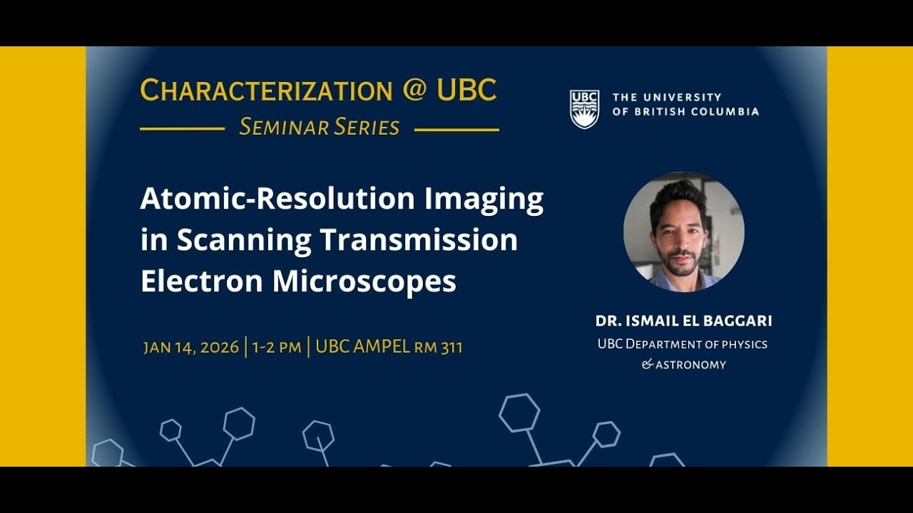 Seminar - Atomic-Resolution Imaging in Scanning Transmission Electron Microscopes