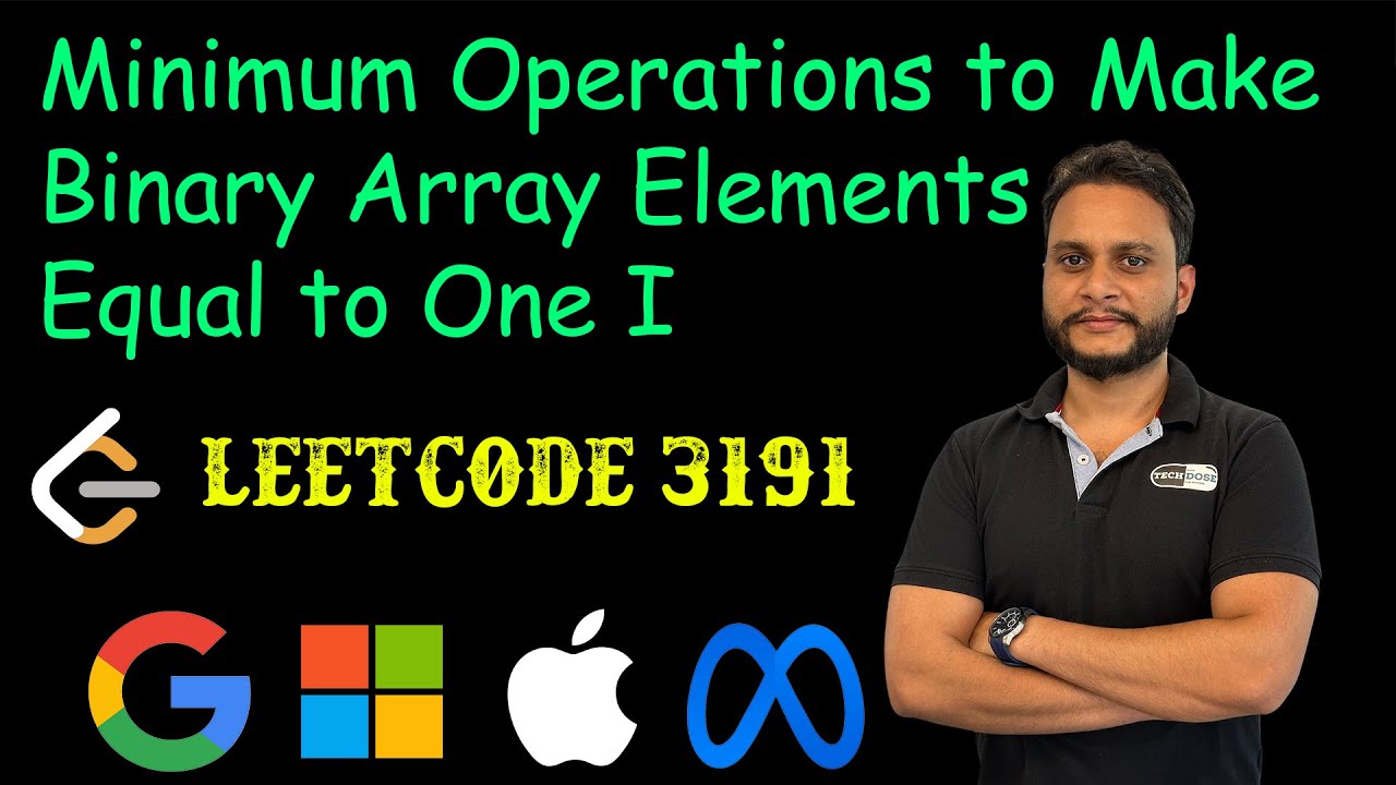 Minimum Operations to Make Binary Array Elements Equal to One I | Leetcode 3191
