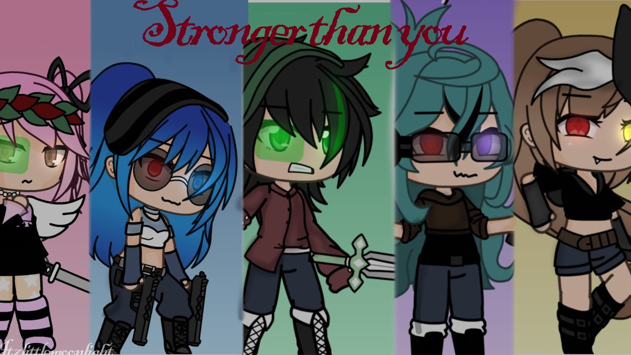 Stronger than you Heroes vs Villains au||Gacha life||KREW||