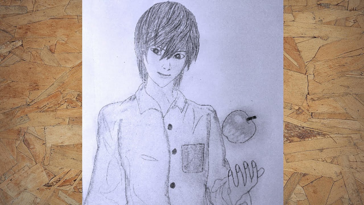 How to Draw Light Yagami | Death Note Pencil Drawing Step by Step