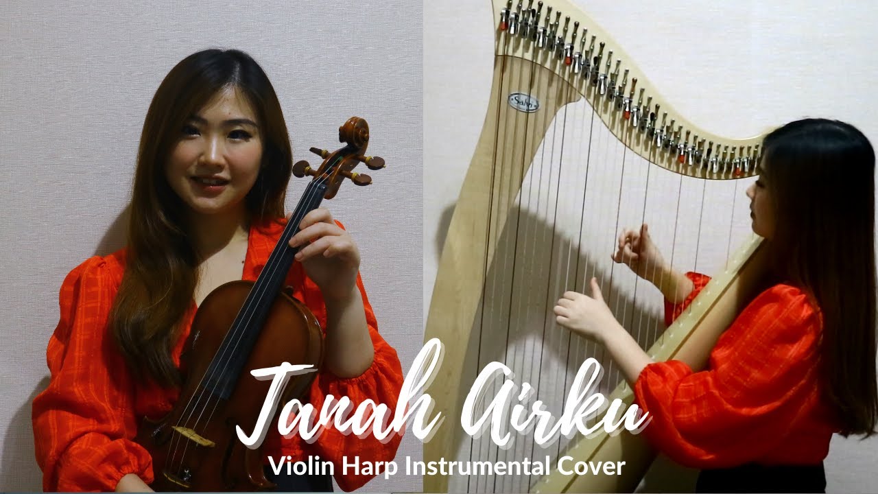 Tanah Airku Violin Harp Cover Instrumental