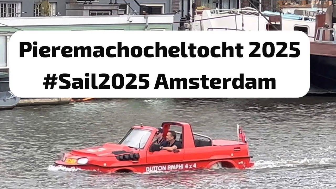 Funny Boat Parade in Amsterdam - Pieremachocheltocht sail 2025 