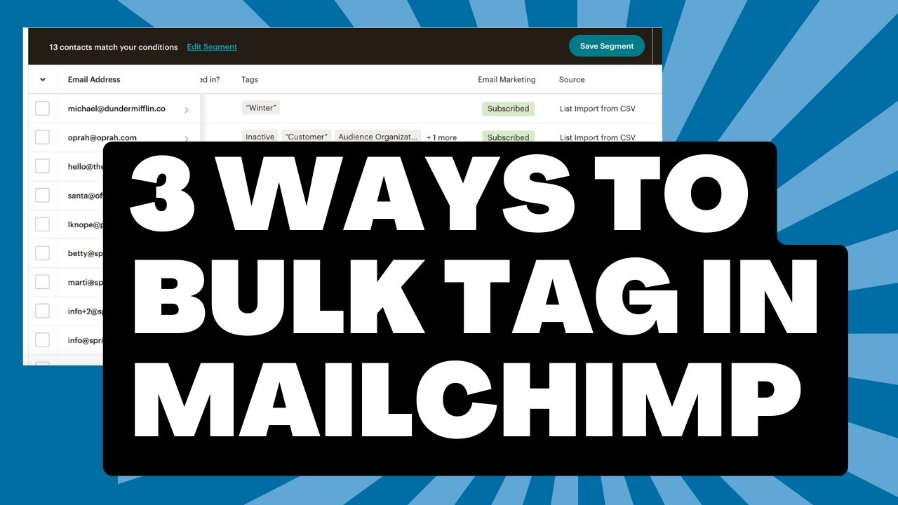Массовая маркировка в Mailchimp: 3 простых способа эффективной организации контактов