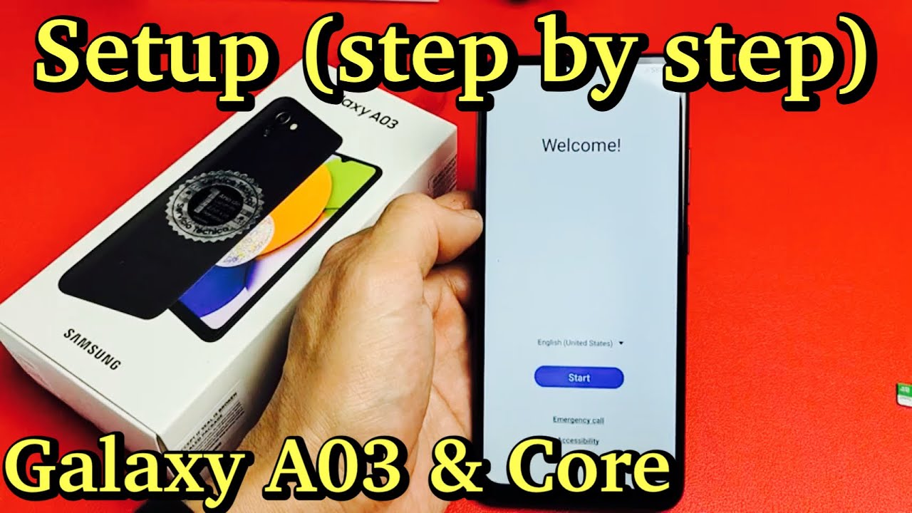 Galaxy A03 и Core: как настроить (пошагово)