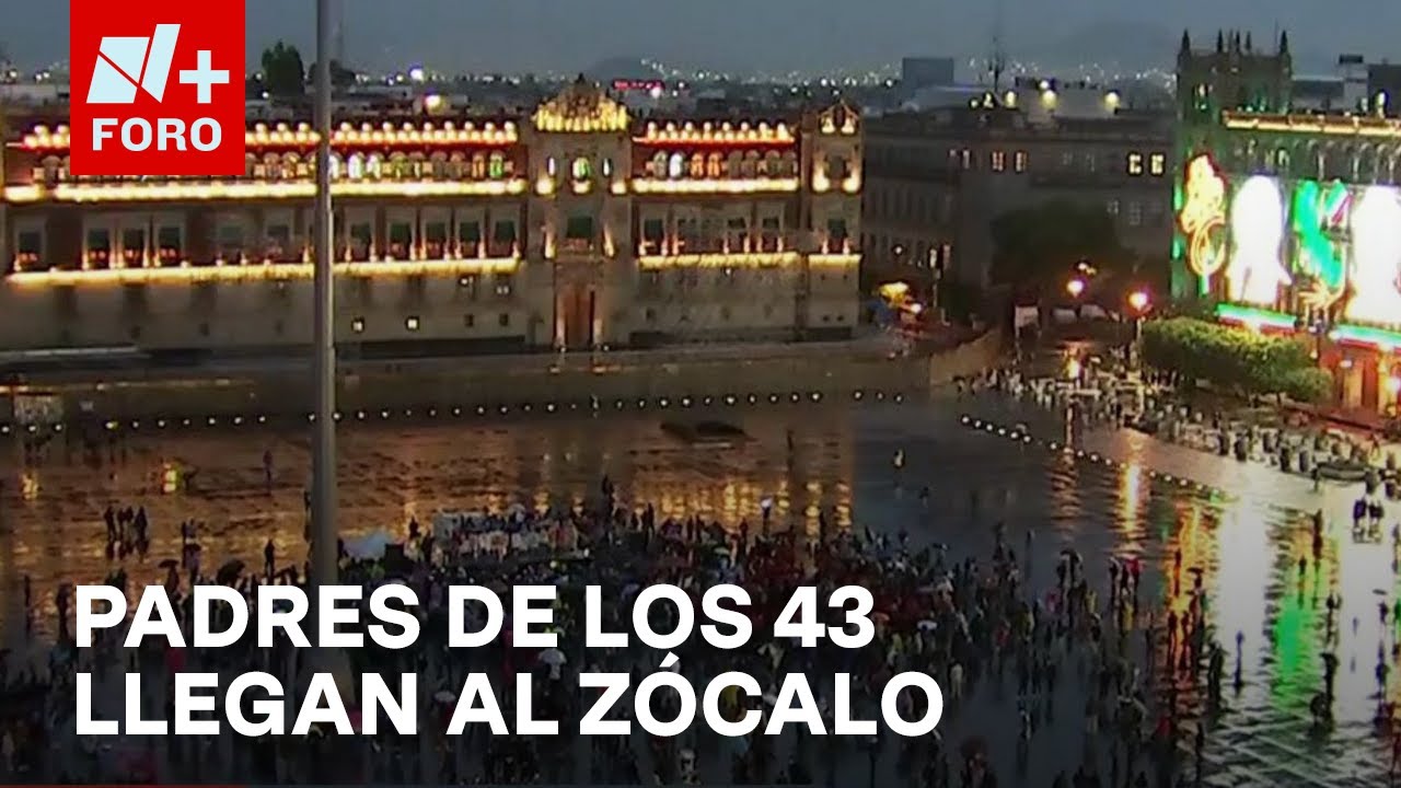 Ayotzinapa 10 años: Llegan al Zócalo los padres de los 43 normalistas desaparecidos - Las Noticias