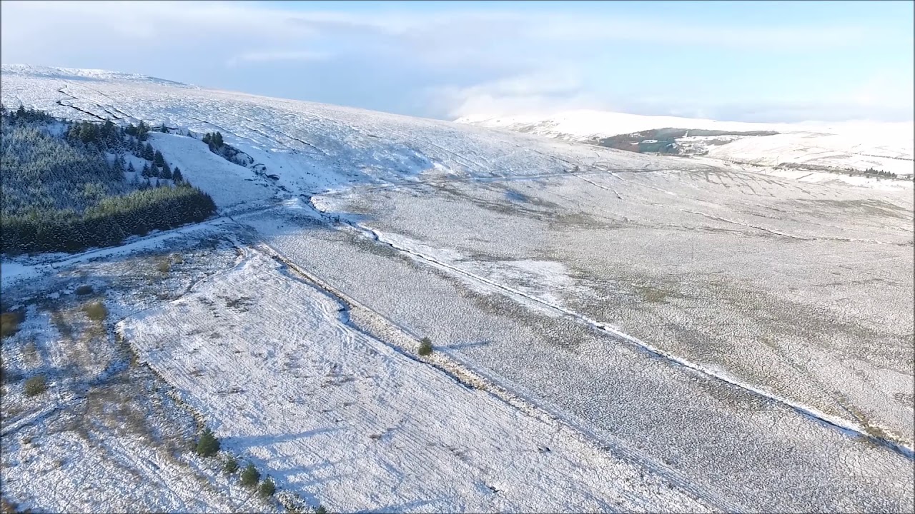 DJI Phantom 3 Advanced - Glenshane Snow From The Air  - Part 2