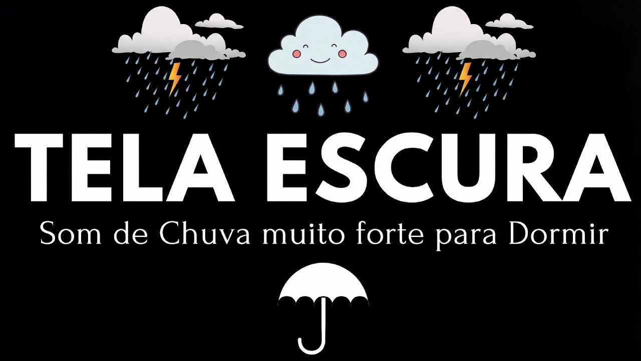 Som de Chuva e Trovoadas no Telhado para Dormir 💤 Barulho de Chuva para Relaxar e Melhorar a Insônia