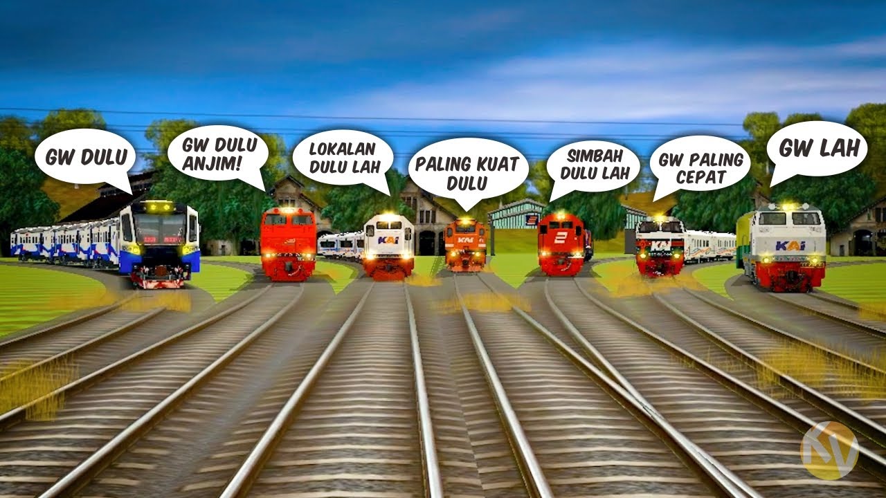 Ketika Kereta Api Berebut Wesel | Part 2 | Trainz Simulator Indonesia