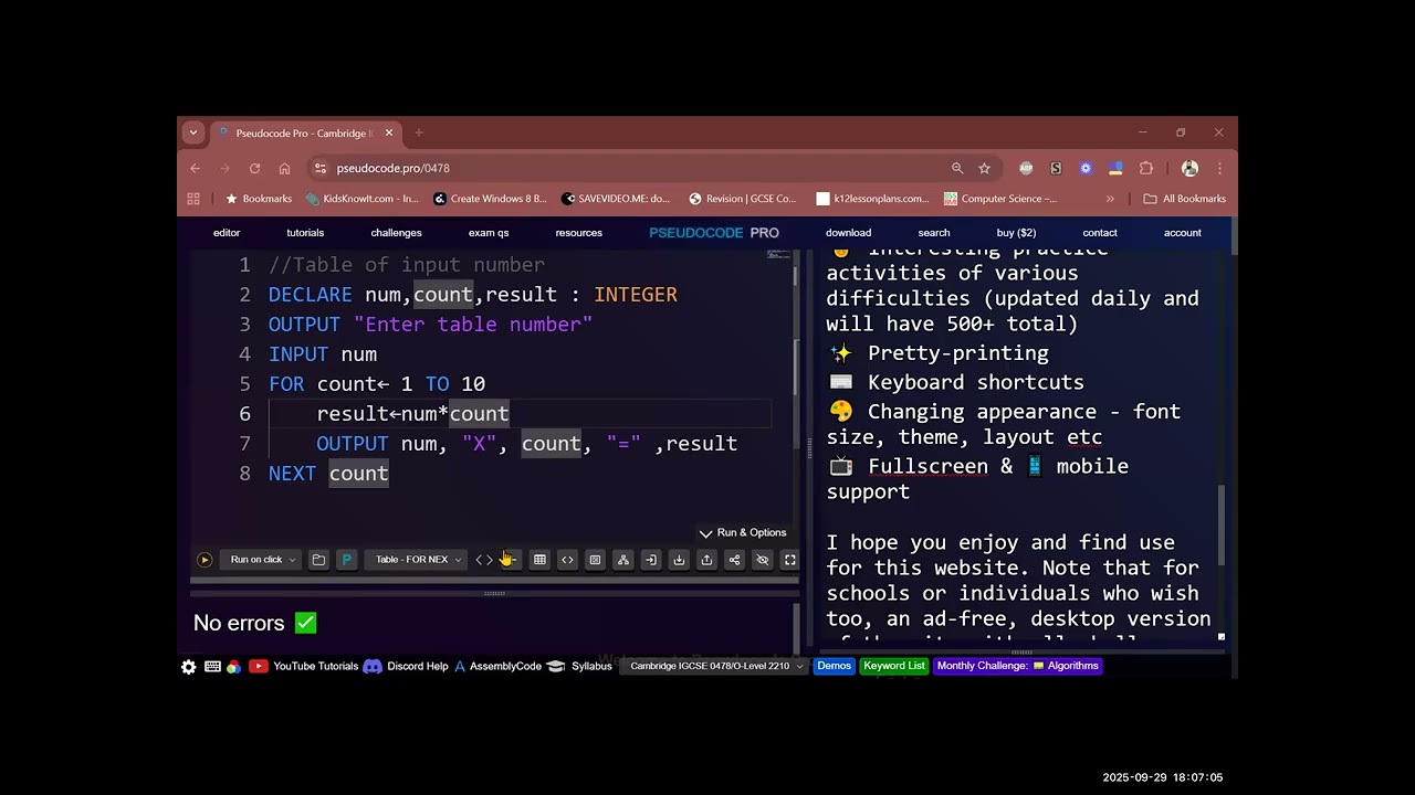2210 /0478 Computer Science - CASE OF | Class 6