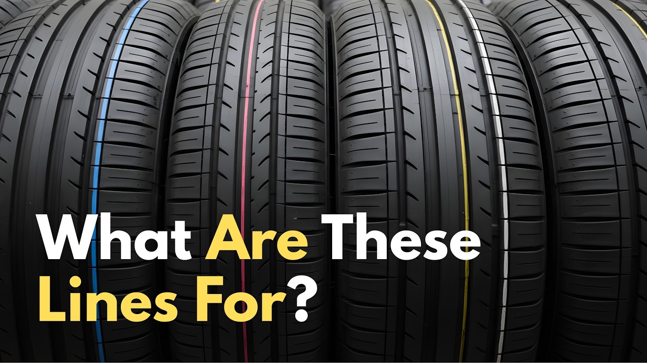 What Are Those Colored Lines on New Tires For?