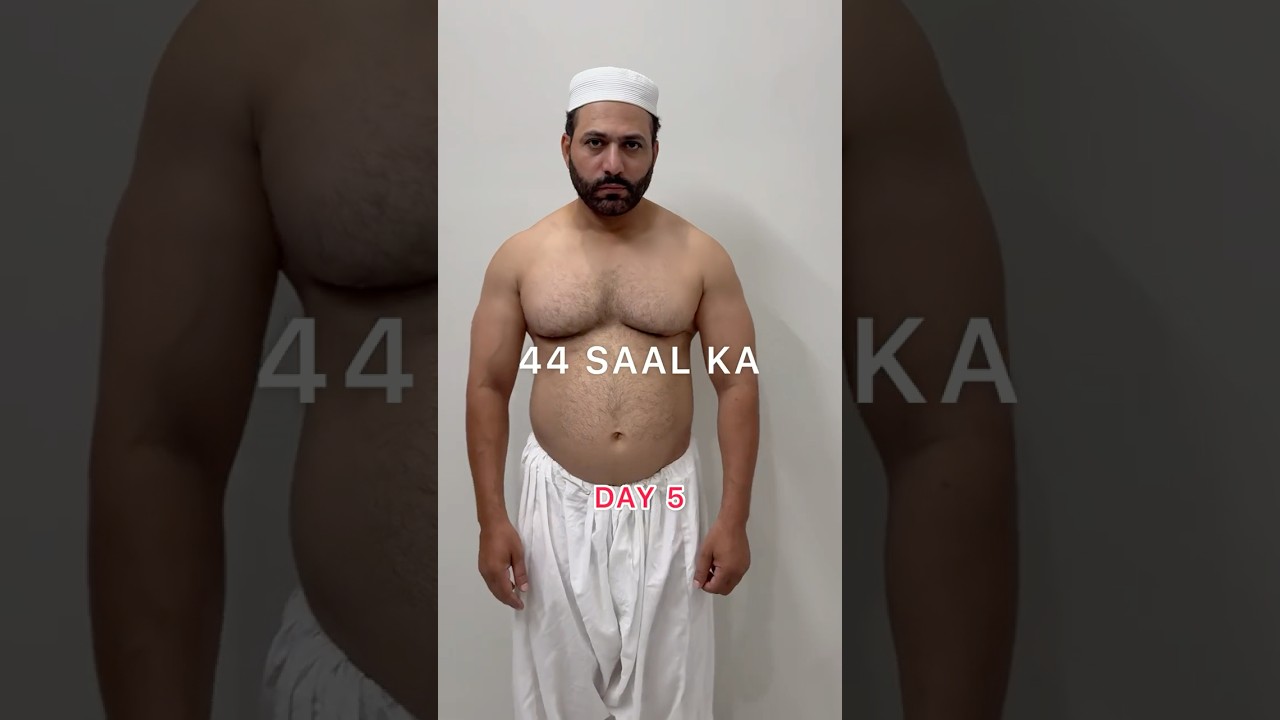Day 5/100 - Fat to Fit Body Transformation 📈Starting Point: 85kg/172cm | Age 44 #shorts #youtube