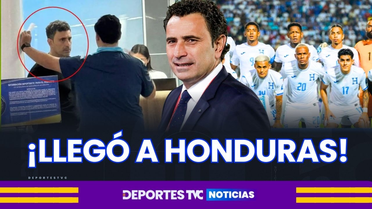 José Francisco Molina llega a Honduras para ser presentado como DT de la Selección Nacional