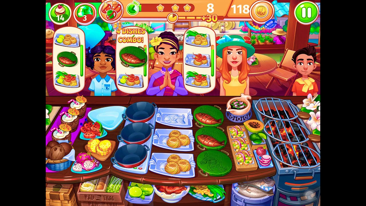 Bonus Level Bangkok Cooking Craze Tips Coins Hacks Cheat Tricks 2020 IOS Game Noodles Rice Sea Food