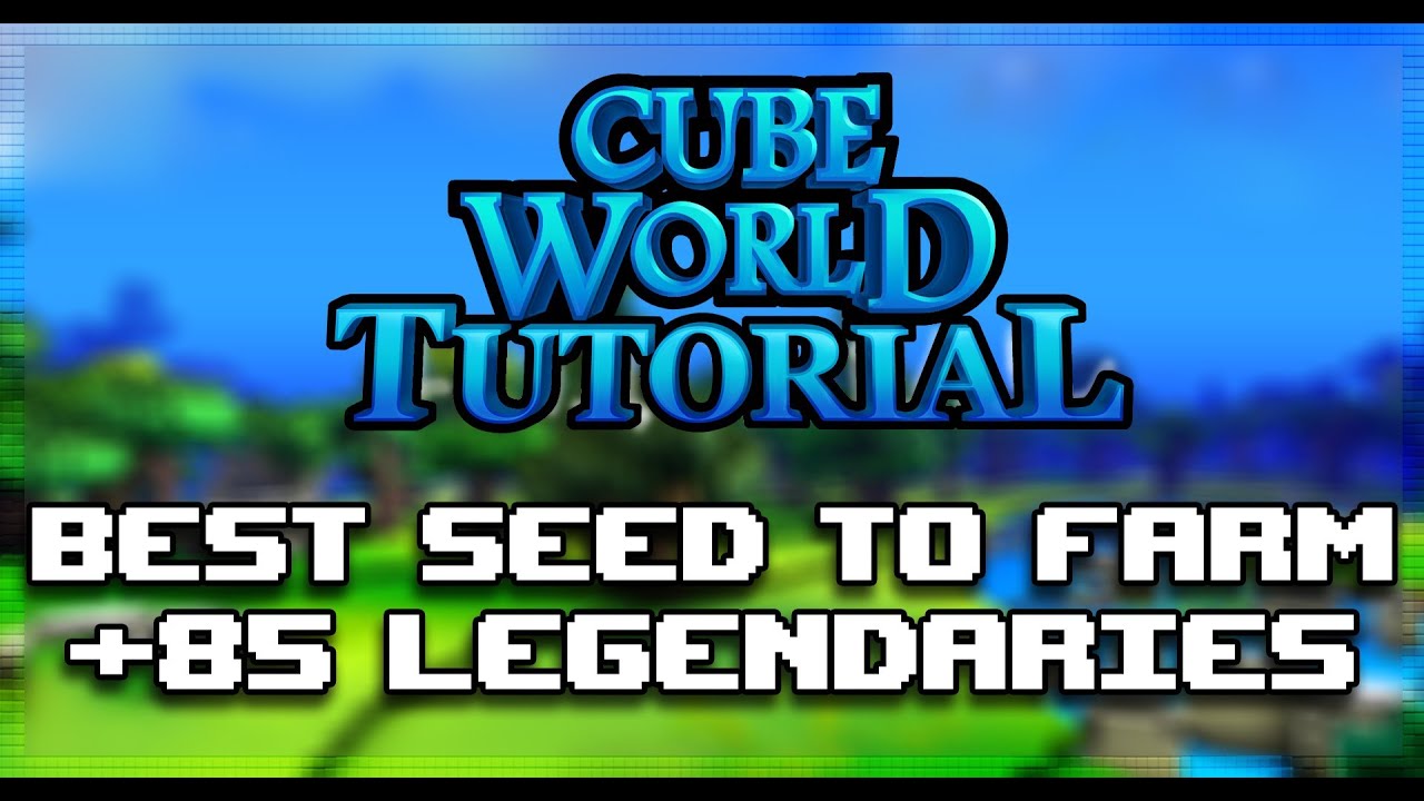 Best Seed to Farm +85 Legendaries/Fire Spirit Cube World Tutorial