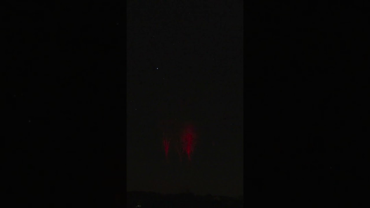 Red Sprites from a live stream! #canonr5 #shorts #sprites