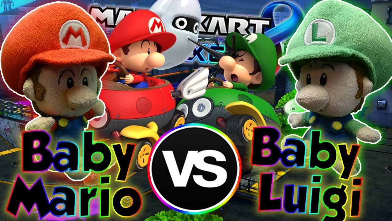 ABM: Baby Mario Vs Baby Luigi !! Mario Kart 8 Deluxe Gameplay Match !! HD