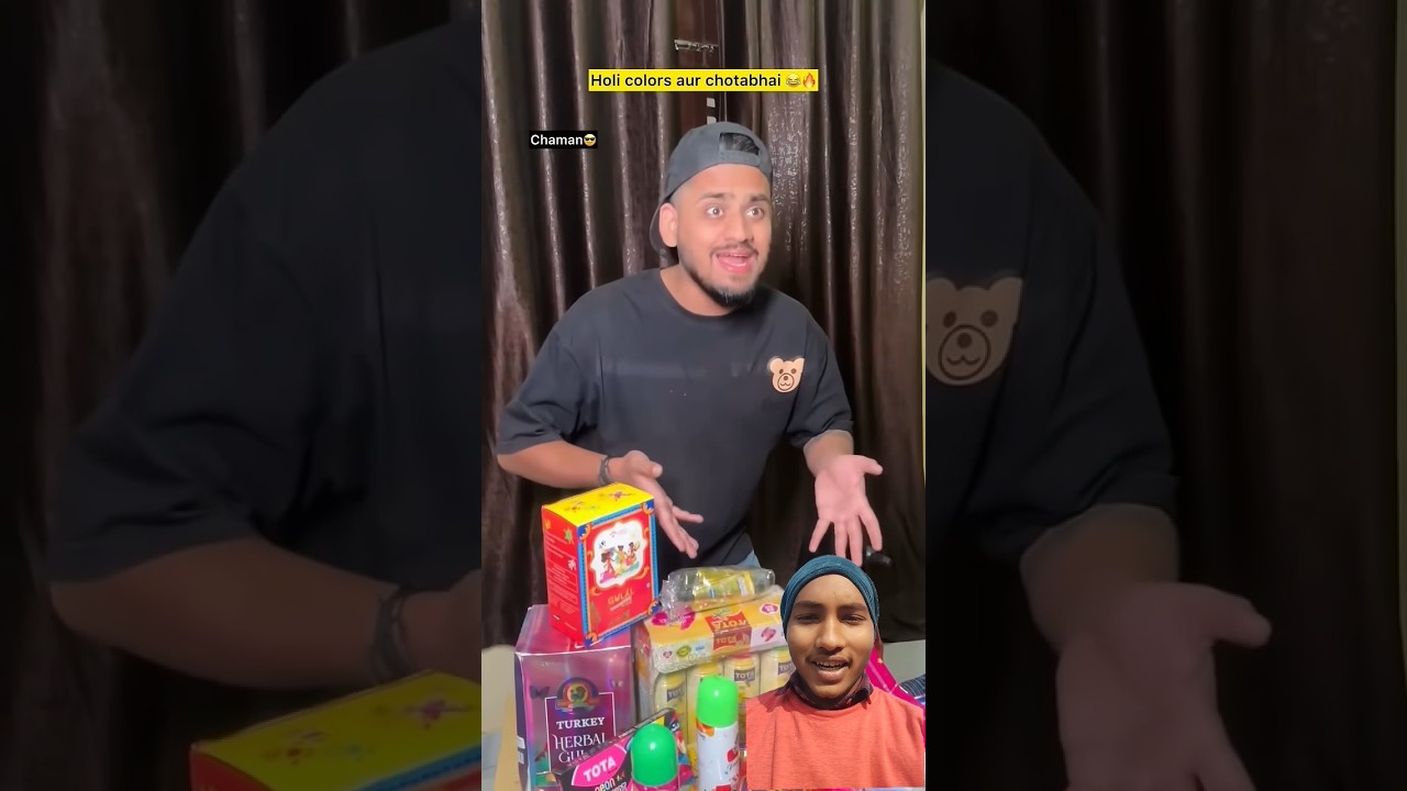 Holi colors aur chota bhai 😂🔥| indian family 