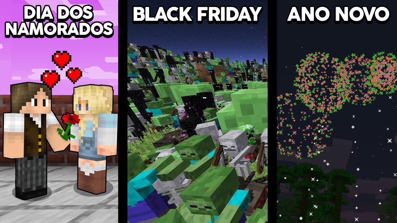 FERIADOS REPRESENTADOS NO MINECRAFT!