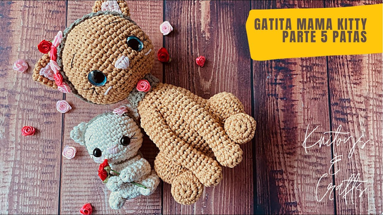 Amigurumi GATITA MAMÁ KITTY a crochet - Parte 5 Patas