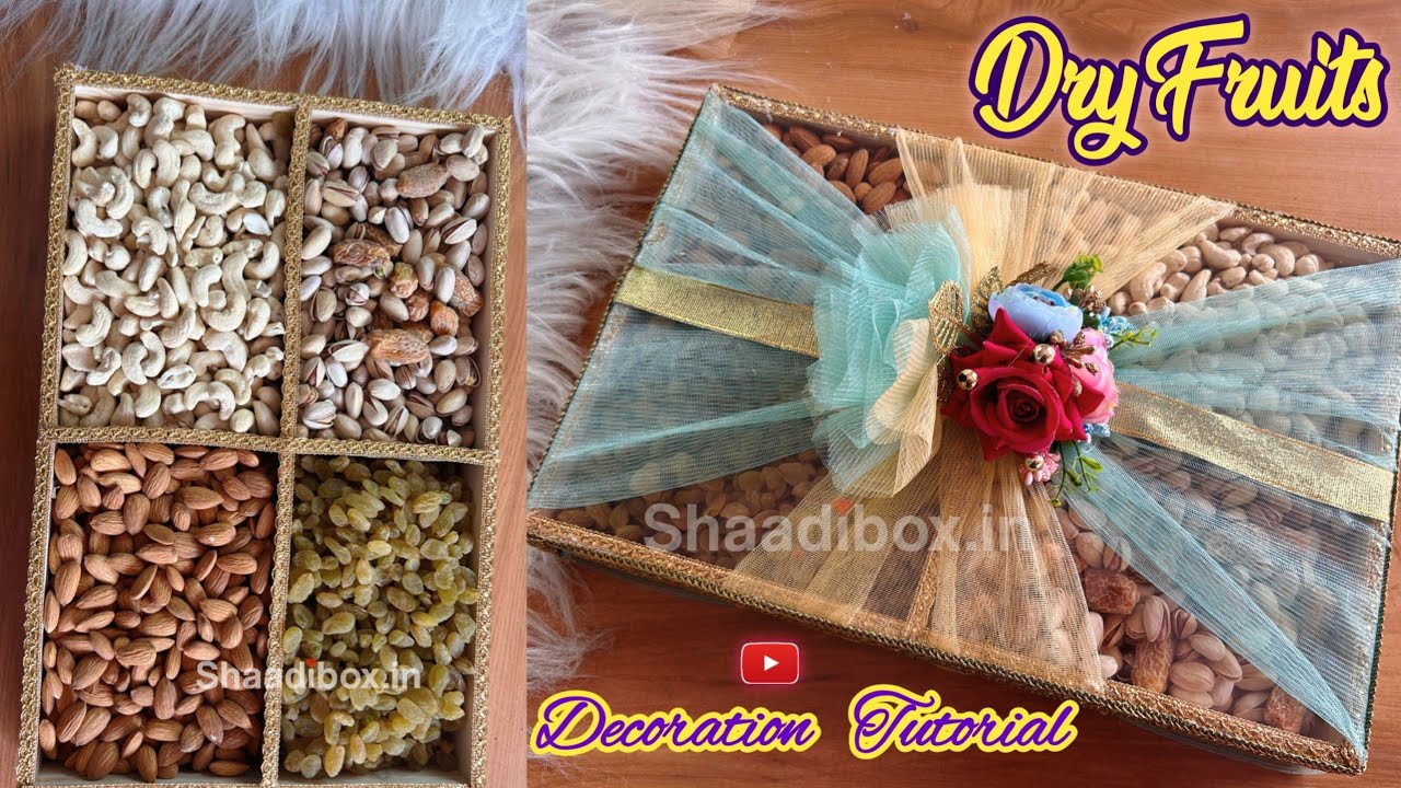 DIY Dry Fruits Packing Idea for Shagun Wedding Tilak | Dry Fruits Packaging Ideas 