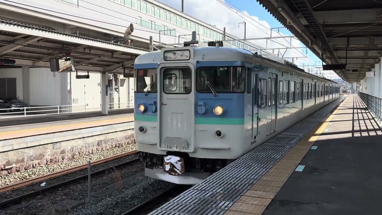 しなの鉄道しなの線信越本線115系S11編成新長野色普通ワンマン長野行き上田駅到着