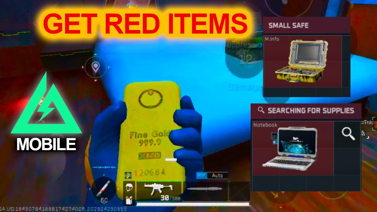 All *RED* item spawn location in Zero dam Delta force mobile Operation Mode