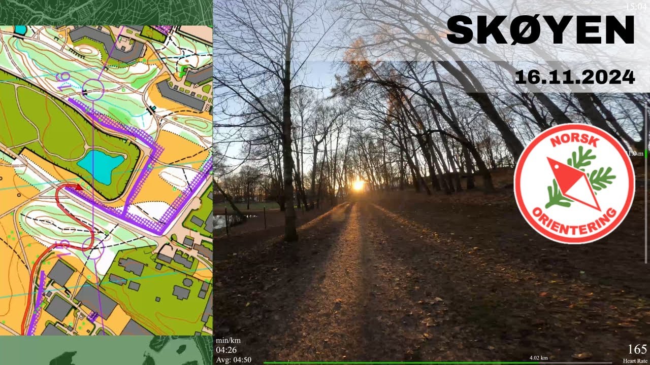 Headcam Orienteering: Skøyen, Oslo. Norway.