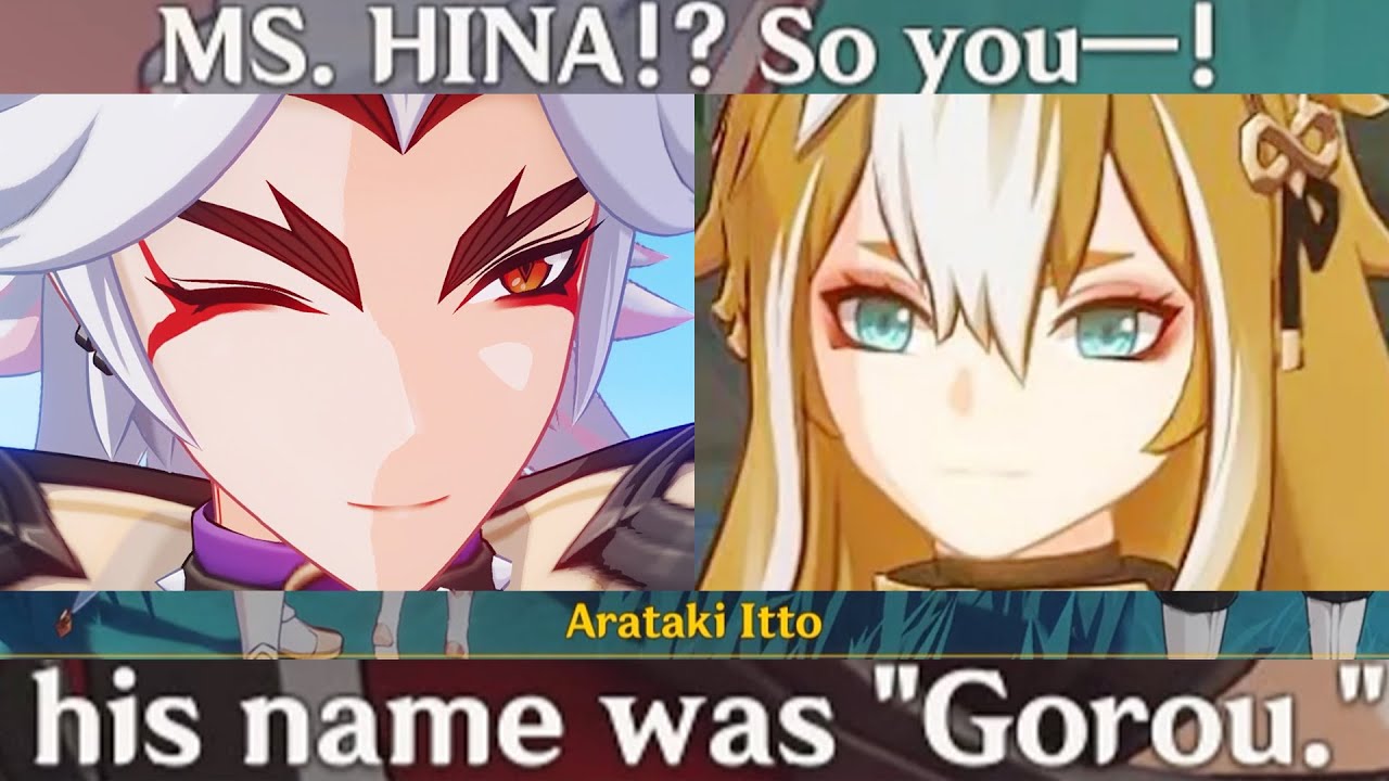 ITTO Knows Ms. HINA?? GOROU?? Cutscene Genshin Impact