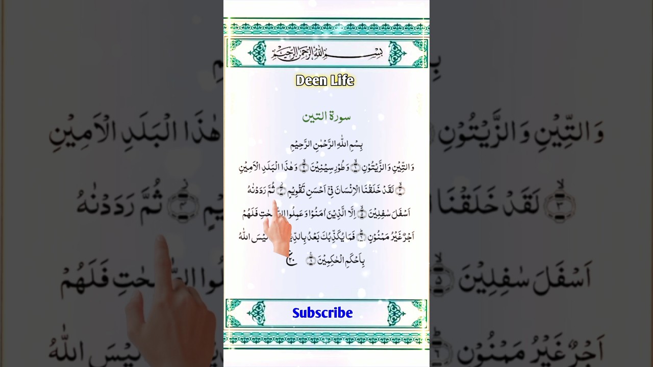surah al teen 