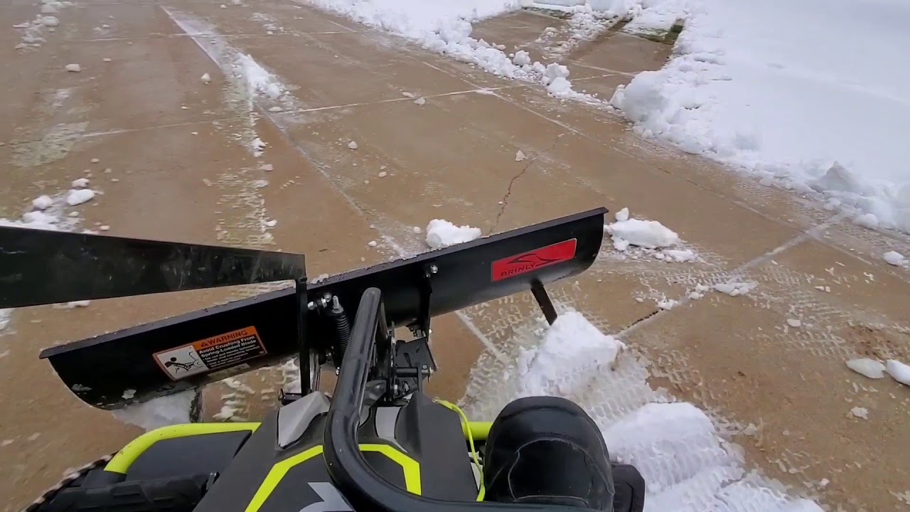 Brinly snow plow on my Ryobi 480e mower.
