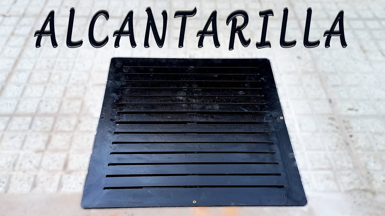 Tapa de alcantarilla artesanal, con hierro T y planchuela