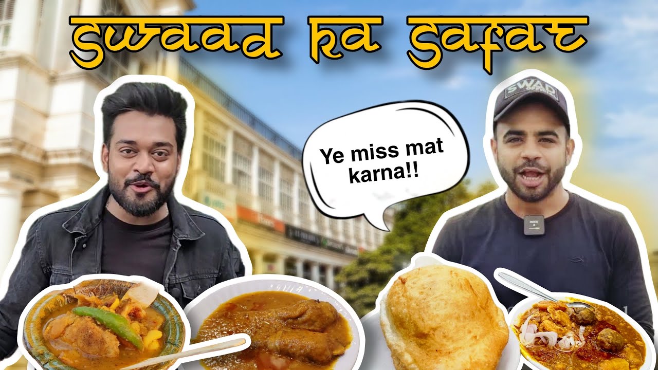 I tried Food recommended by @Swadofficial | Connaught Place Delhi Food Tour | Swaad ka Safar Ep. 4