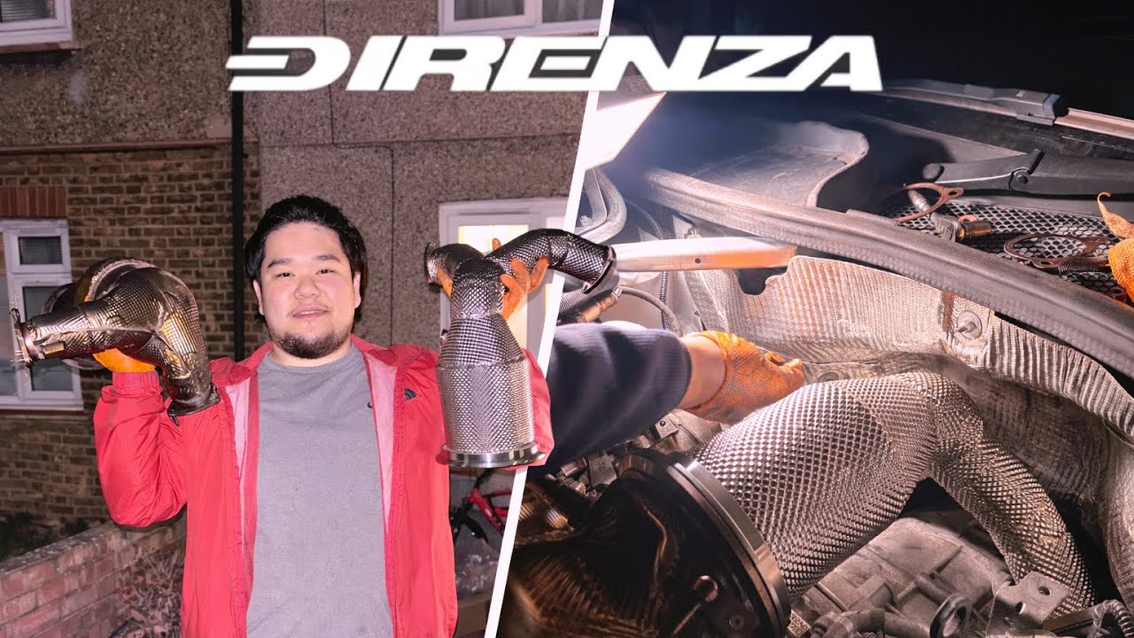 *FLAME SHOOTING* NEW DIRENZA DOWNPIPE FITTED TO THE AUDI S5