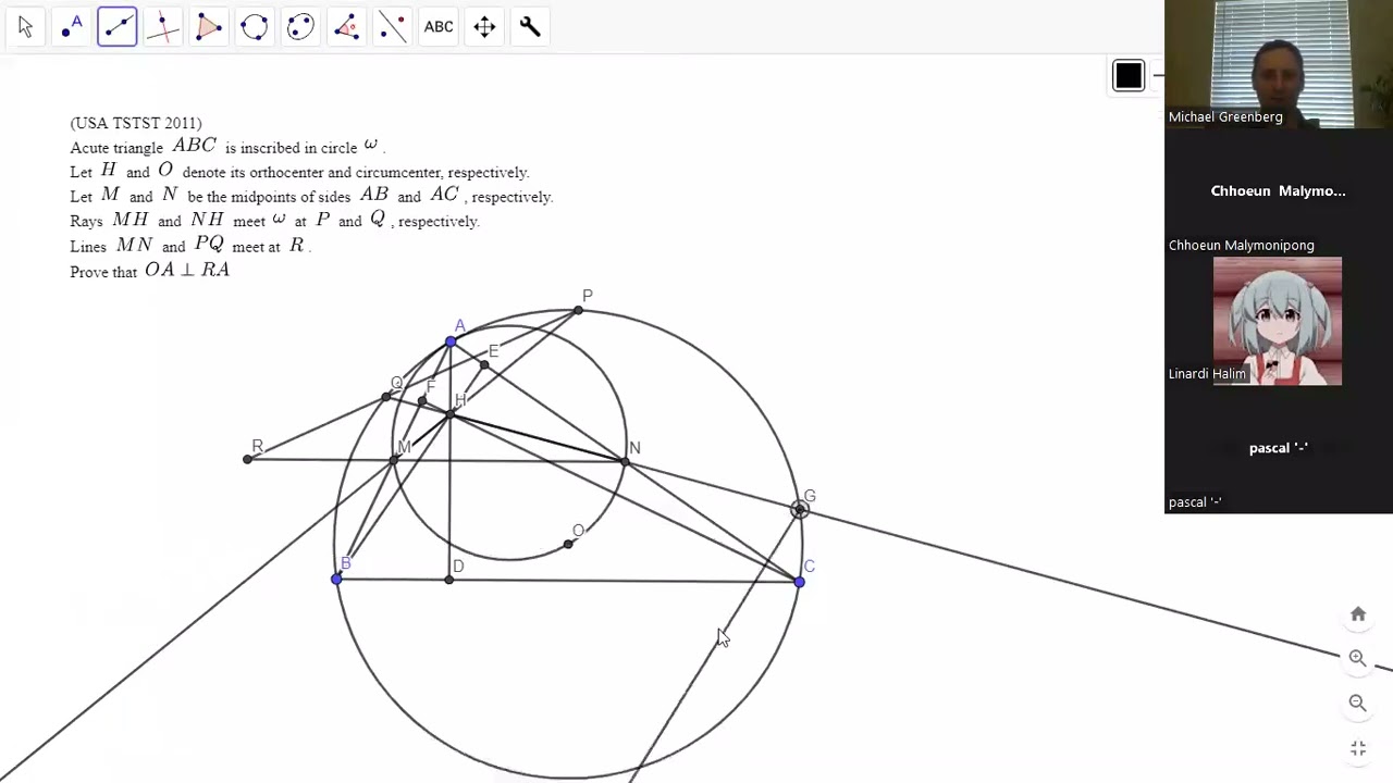 LIVESTREAM GEO #115A: We Proved a Deep but Unnecessary Fact, then Solved the Original Problem!