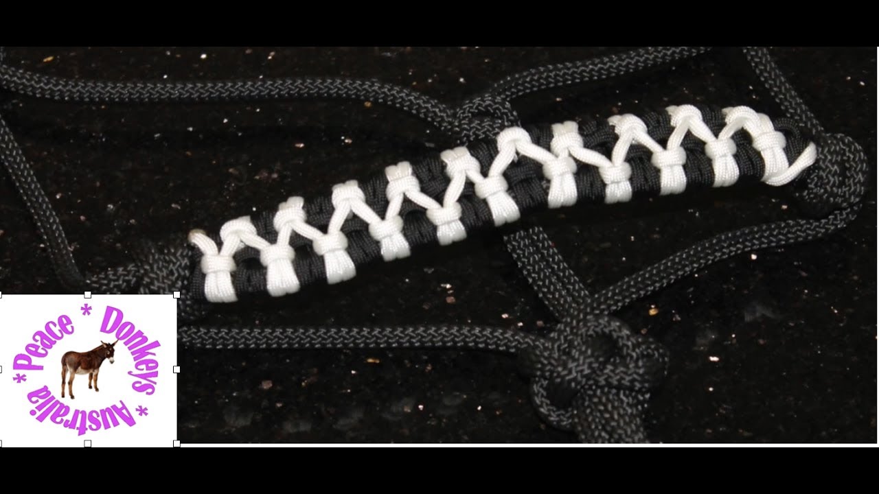how to make a paracord cowhitch noseband for horse halter