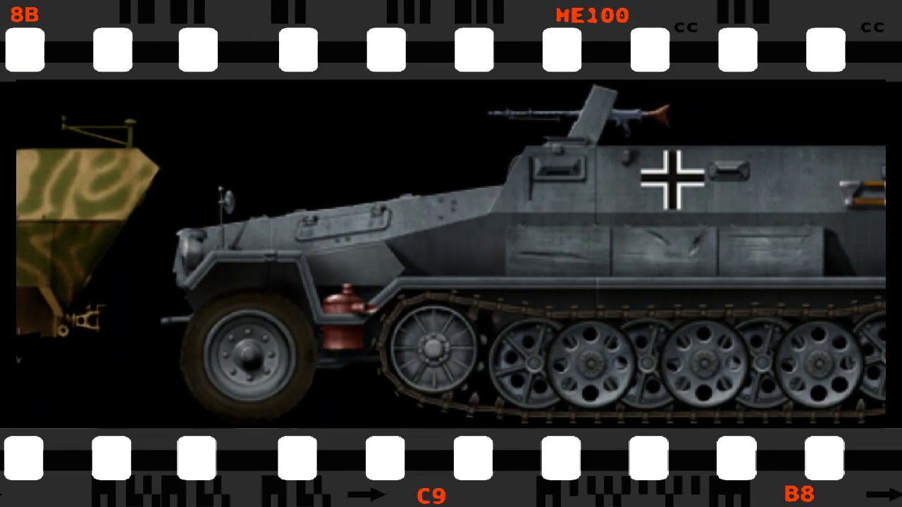 Sd.Kfz.251 - краткая история и ряд известных модификаций.
