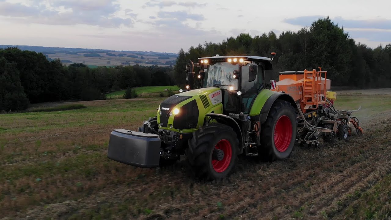 Siew Rzepaku W Technologii STRIP-TILL | MZURI PRO-TIL 3T & CLAAS AXION 850 | Agromasz Domaradz |